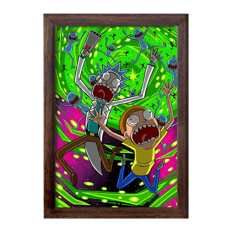 تابلو خندالو طرح ریک و مورتی Rick and Morty  کد 3217