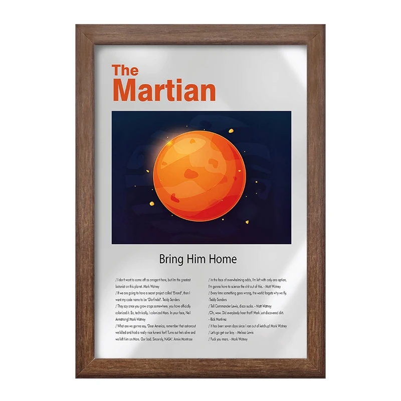 تابلو خندالو طرح مریخی (The Martian) کد F13856