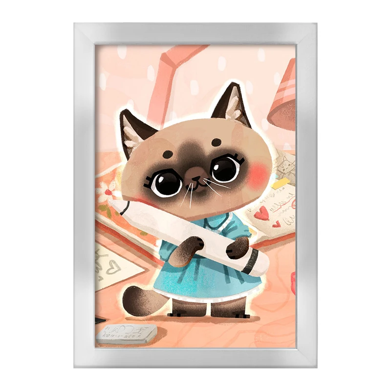 تابلو خندالو طرح گربه (Cat) کد F946