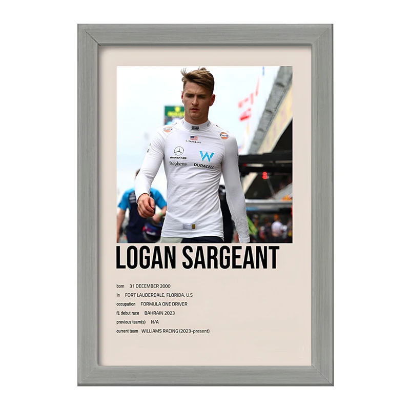 تابلو خندالو طرح لوگان سارجنت (Logan Sargeant) کد F13475