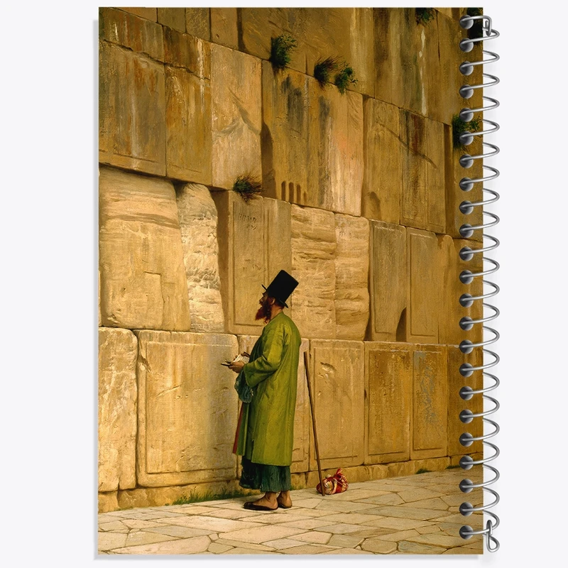 دفتر شطرنجی 50 برگ خندالو طرح نقاشی دیوار ندبه اثر ژان لئون ژروم کد F12307