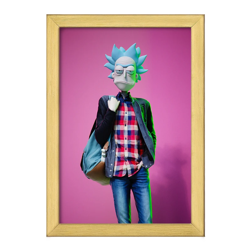 تابلو خندالو طرح ریک و مورتی (Rick and Morty) کد F182