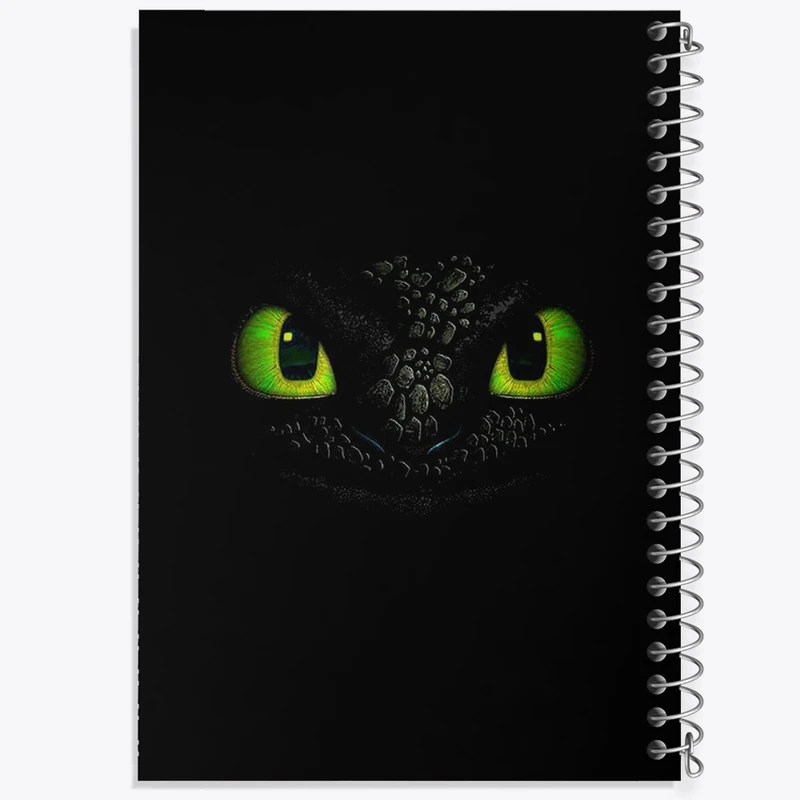 دفتر ژورنال نویسی 50 برگ خندالو مدل نقطه ای طرح اژدها سواران کد F2955