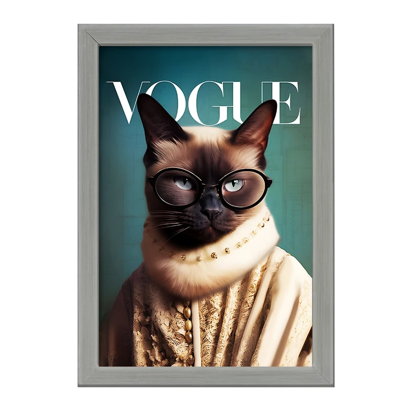 تابلو خندالو طرح گربه کد F10848