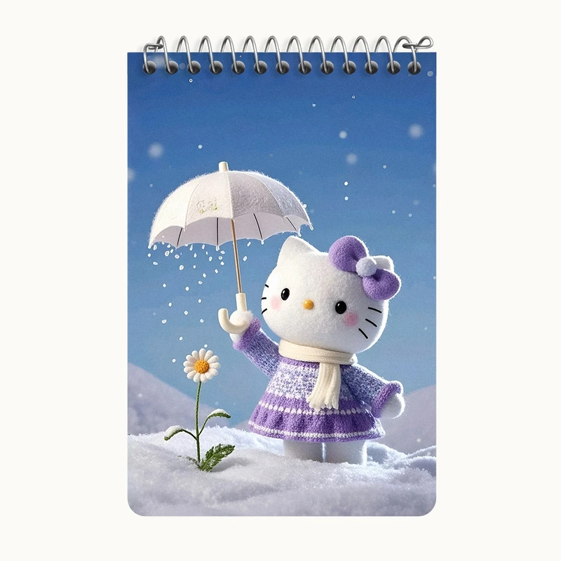 دفتر یادداشت 50 برگ خندالو طرح هلو کیتی کد F10309