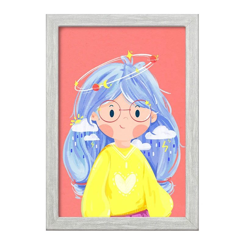 تابلو خندالو طرح دخترانه فانتزی کد 25708