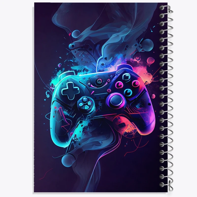 دفتر طراحی 50 برگ خندالو طرح گیمر کد F2350