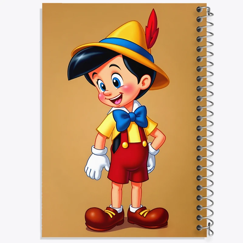 دفتر مشق 100 برگ خندالو طرح پینوکیو کد F12651