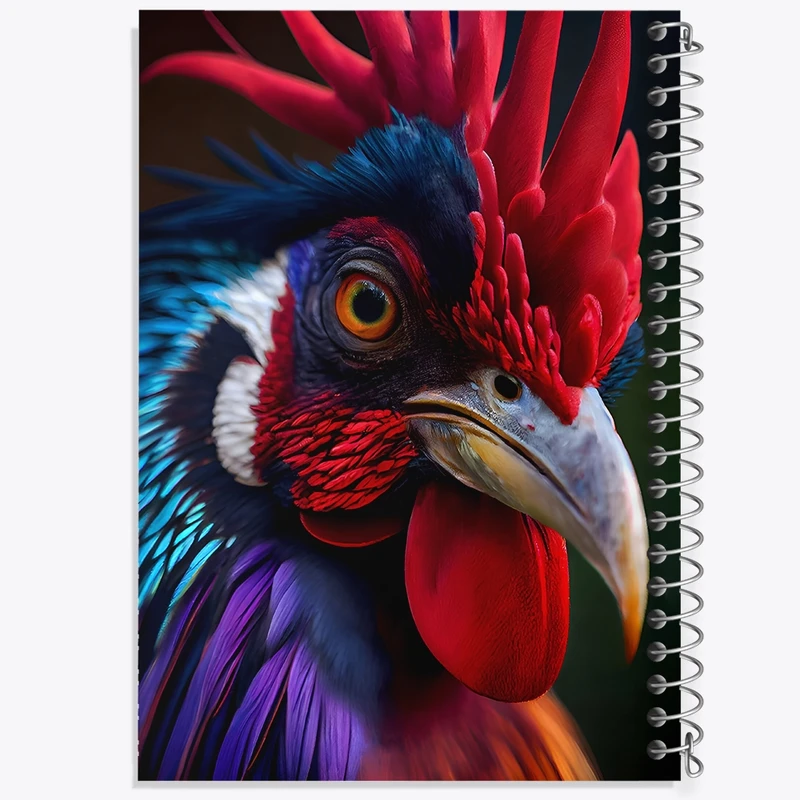 دفتر ژورنال نویسی 50 برگ خندالو مدل نقطه ای طرح خروس کد F8518