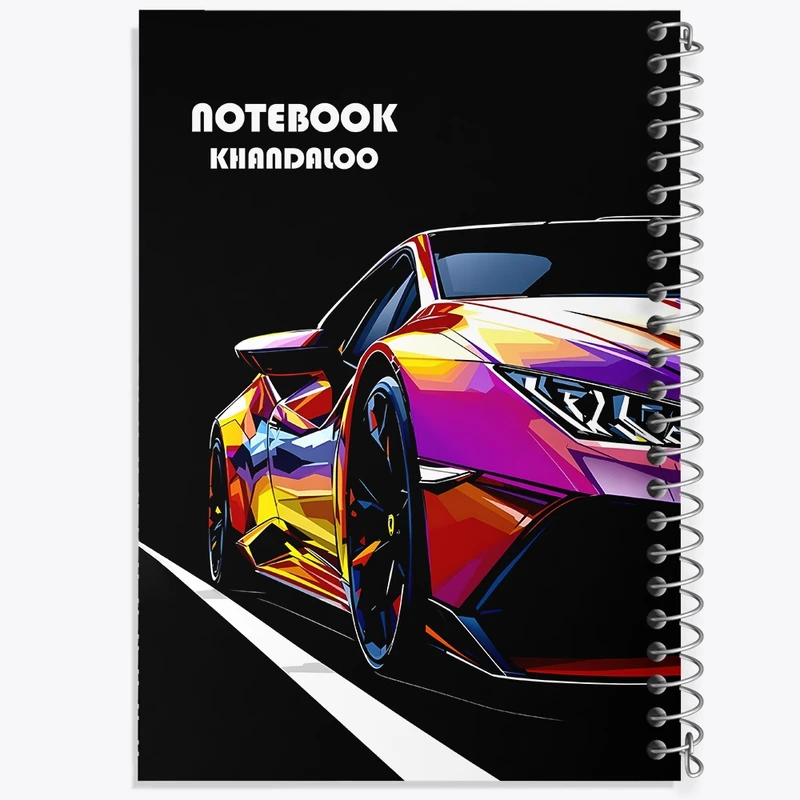 دفتر ژورنال نویسی 50 برگ خندالو مدل نقطه ای طرح لامبورگینی (Lamborghini) کد N7536