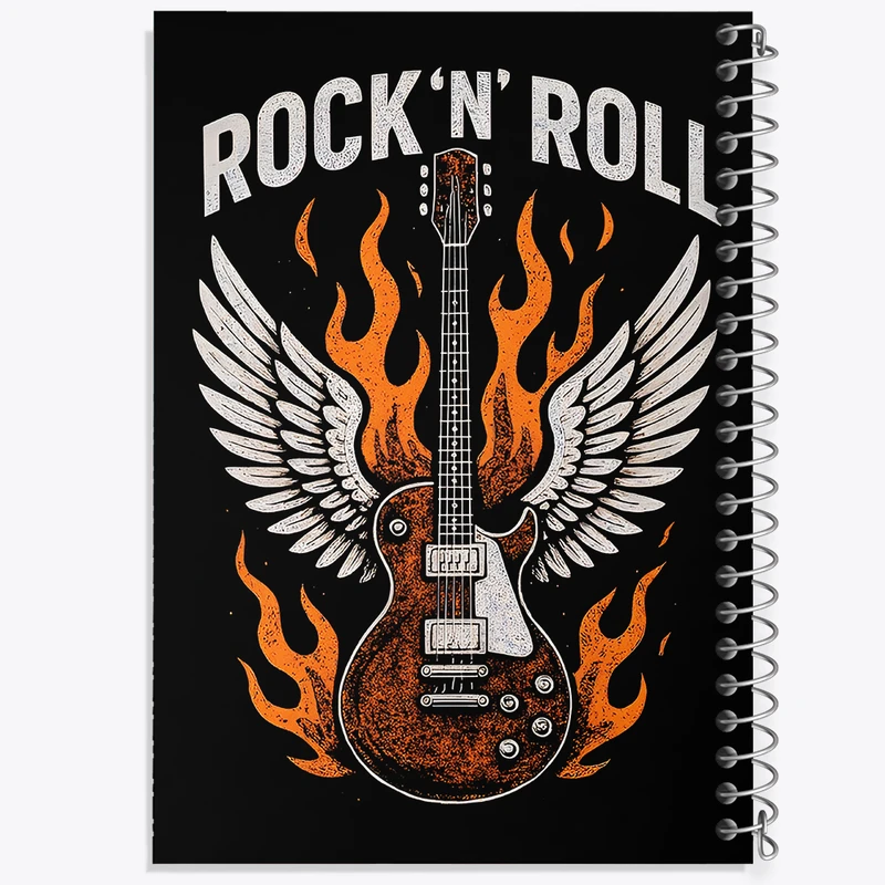 دفتر مشق 100 برگ خندالو طرح راک اَند رول (Rock And Roll) کد F14182