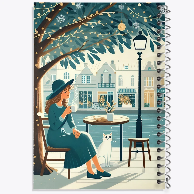 دفتر نقاشی 50 برگ خندالو طرح زن در حال استراحت کد N6291