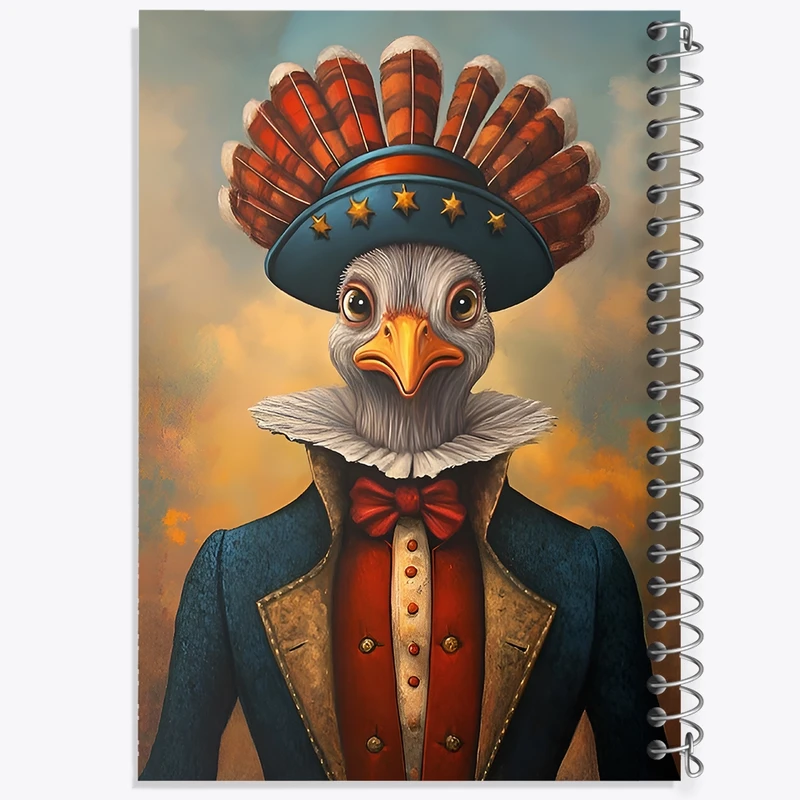 دفتر شطرنجی 50 برگ خندالو طرح پرنده کد F11788