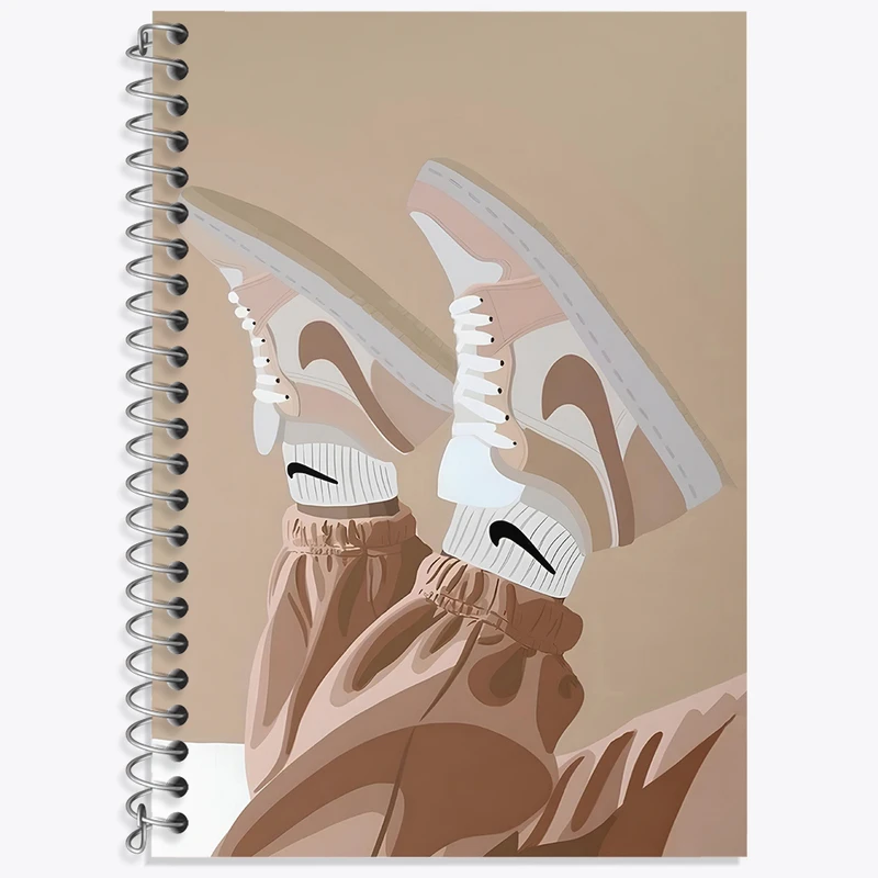 دفتر نت موسیقی 50 برگ خندالو طرح کتونی نایکی کد F3008