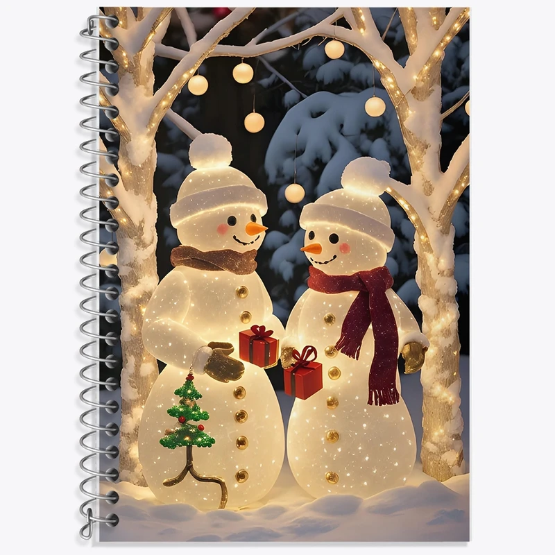 دفتر لغت 50 برگ خندالو طرح آدم برفی کد F8679