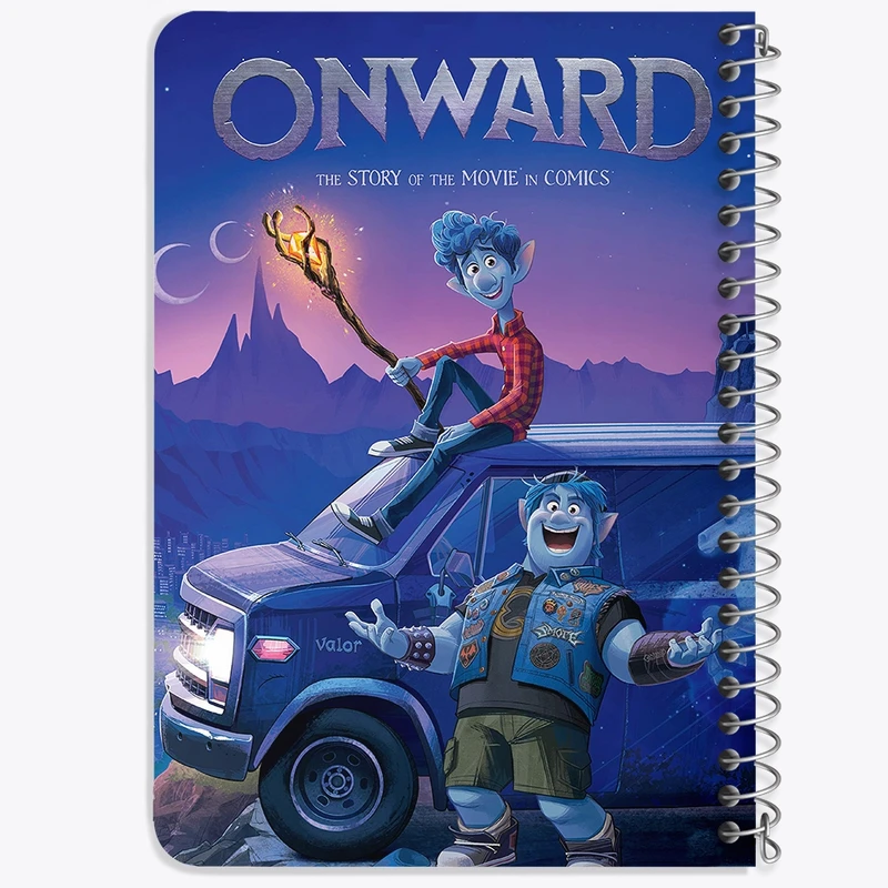 دفتر یادداشت 50 برگ خندالو طرح به پیش Onward  کد 4839