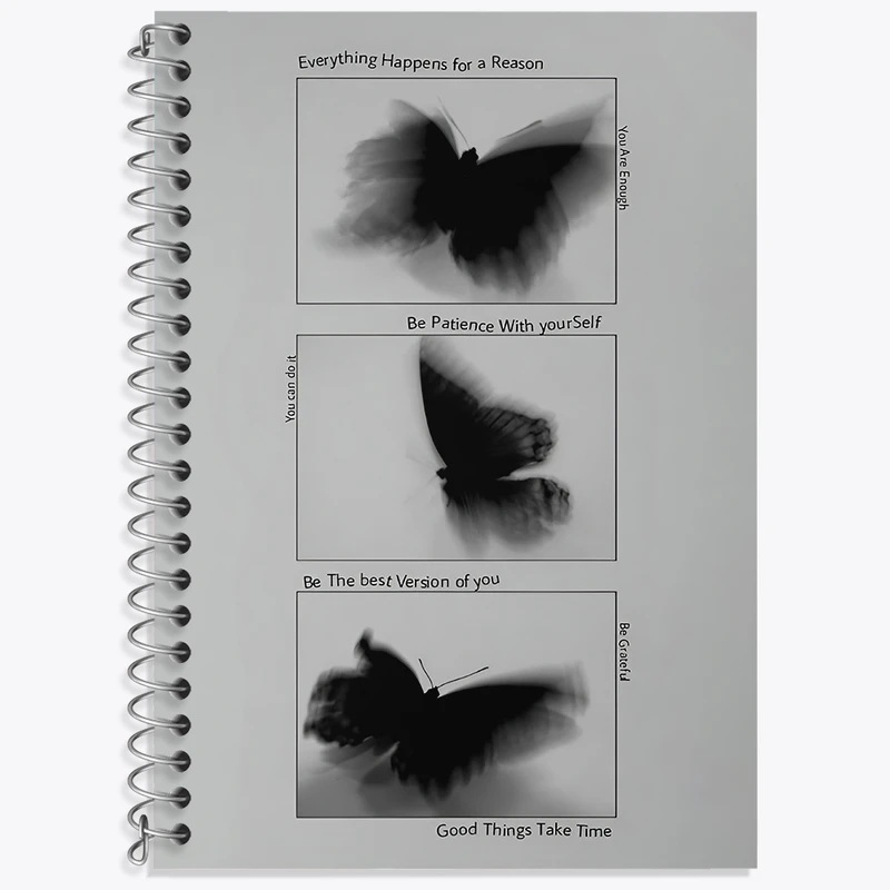 دفتر نت موسیقی 50 برگ خندالو طرح پروانه مشکی کد F3869