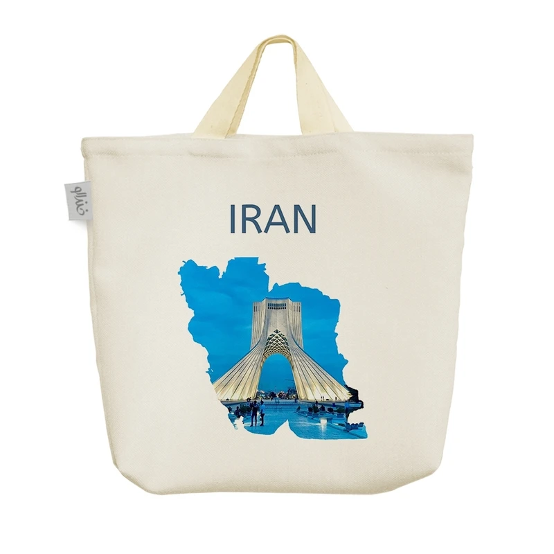 ساک خرید خندالو مدل نقشه ایران (Iran) کد H2773