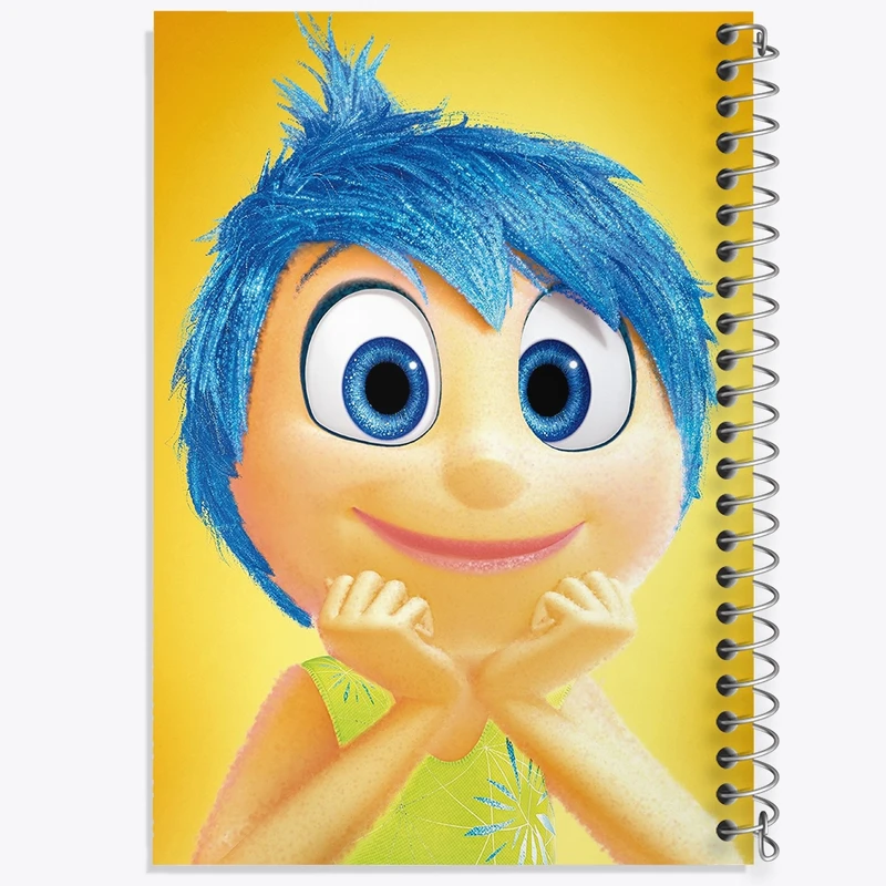 دفتر طراحی 50 برگ خندالو طرح شخصیت شادی انیمیشن اینساید اوت Inside Out  کد 3567