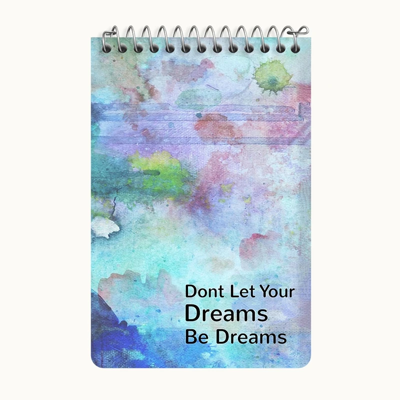 دفتر یادداشت 50 برگ خندالو طرح Don’t Let Your Dreams Be Dreams کد F11540