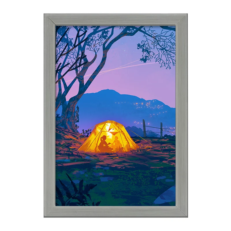 تابلو خندالو طرح کمپینگ (Camping) کد F1404