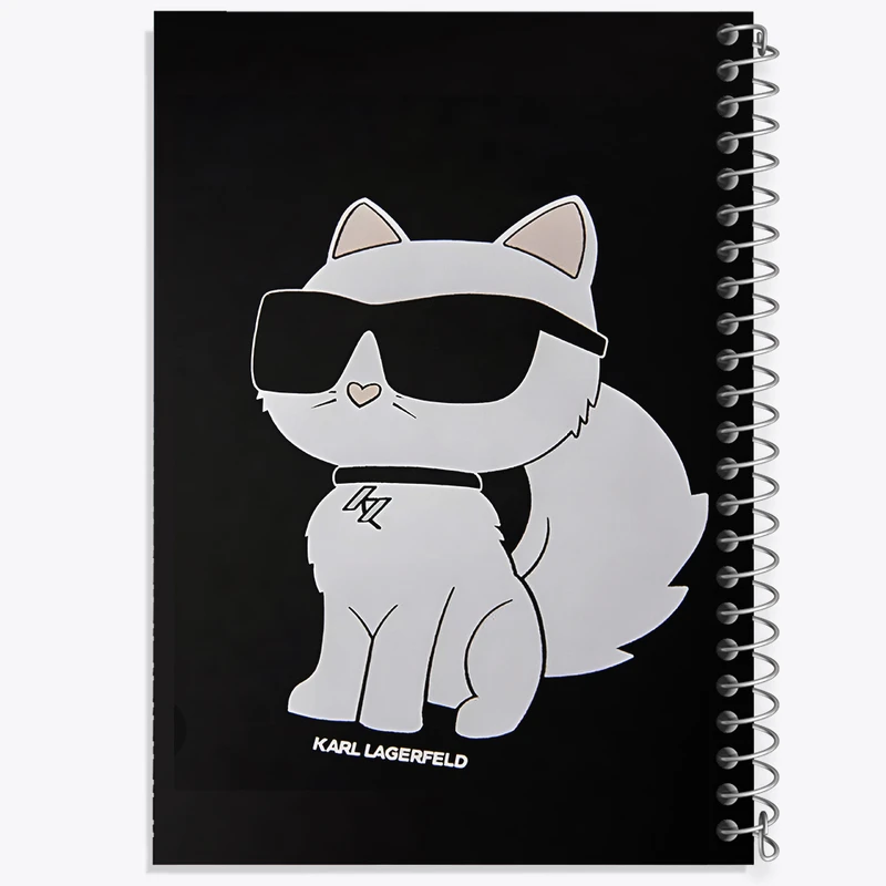 دفتر مشق 50 برگ خندالو طرح گربه ی کارل لاگرفلد کد F4100