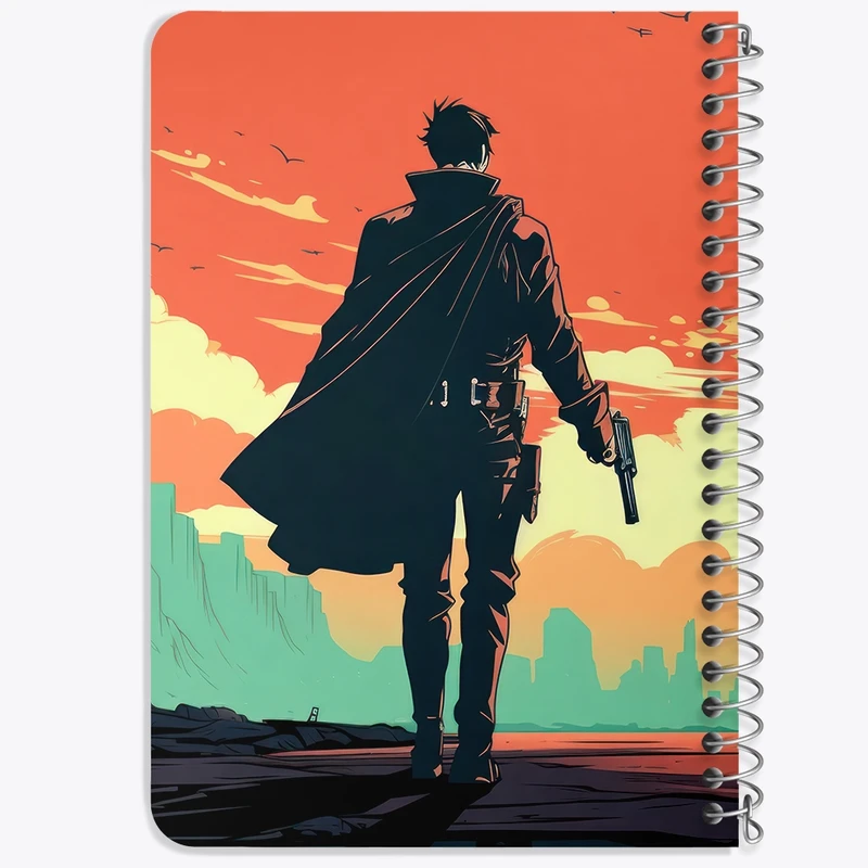 دفتر یادداشت 50 برگ خندالو طرح کابوی (Cowboy) کد F2672