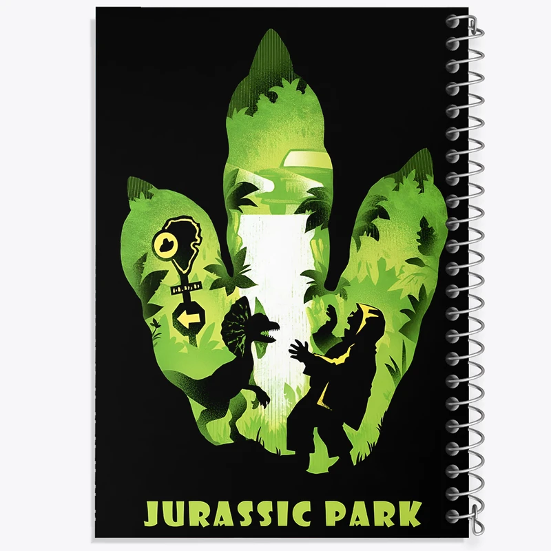 دفتر مشق 50 برگ خندالو طرح ژوراسیک (Jurassic Park) کد F13775