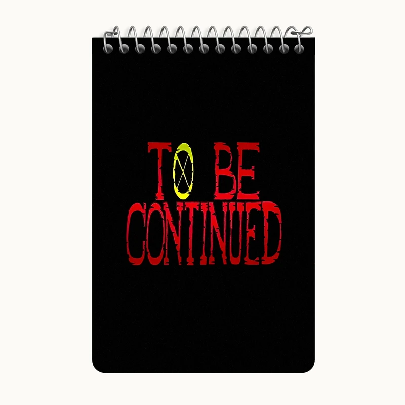 دفتر یادداشت 50 برگ خندالو طرح To be continued کد F5578