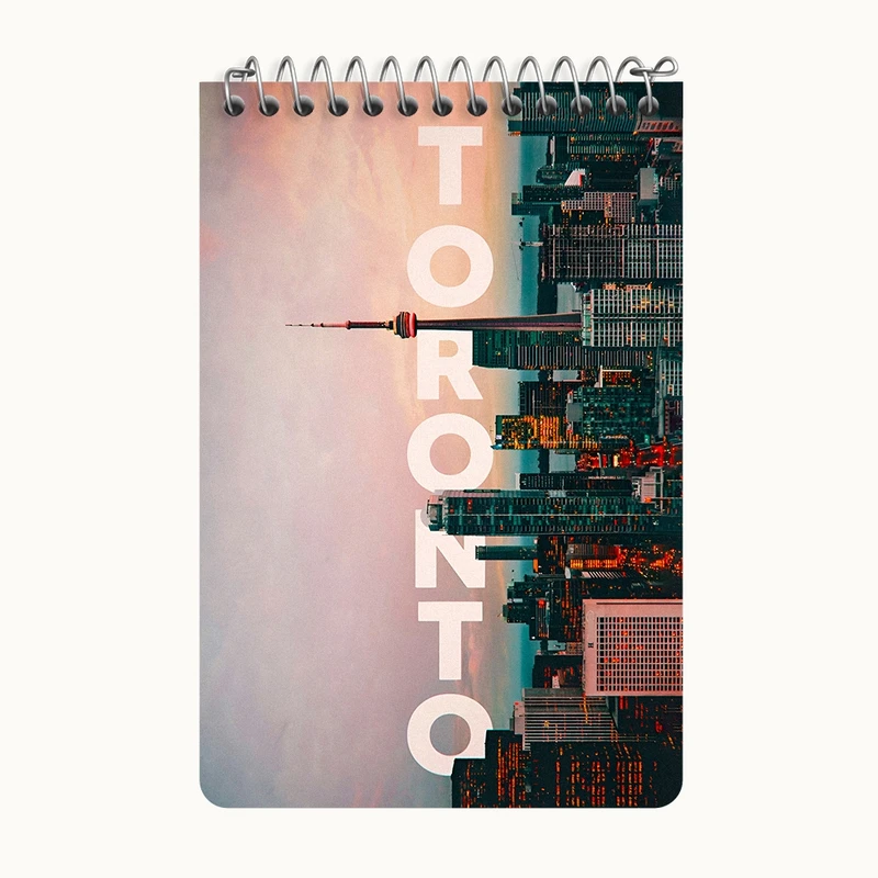 دفتر یادداشت 50 برگ خندالو طرح تورنتو (Toronto) کد F4836