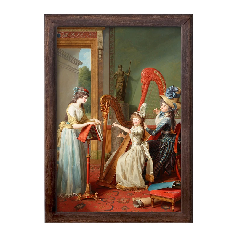 تابلو خندالو طرح نقاشی درس هارپ اثر ژان آنتوان تئودور ژیروس کد F12128