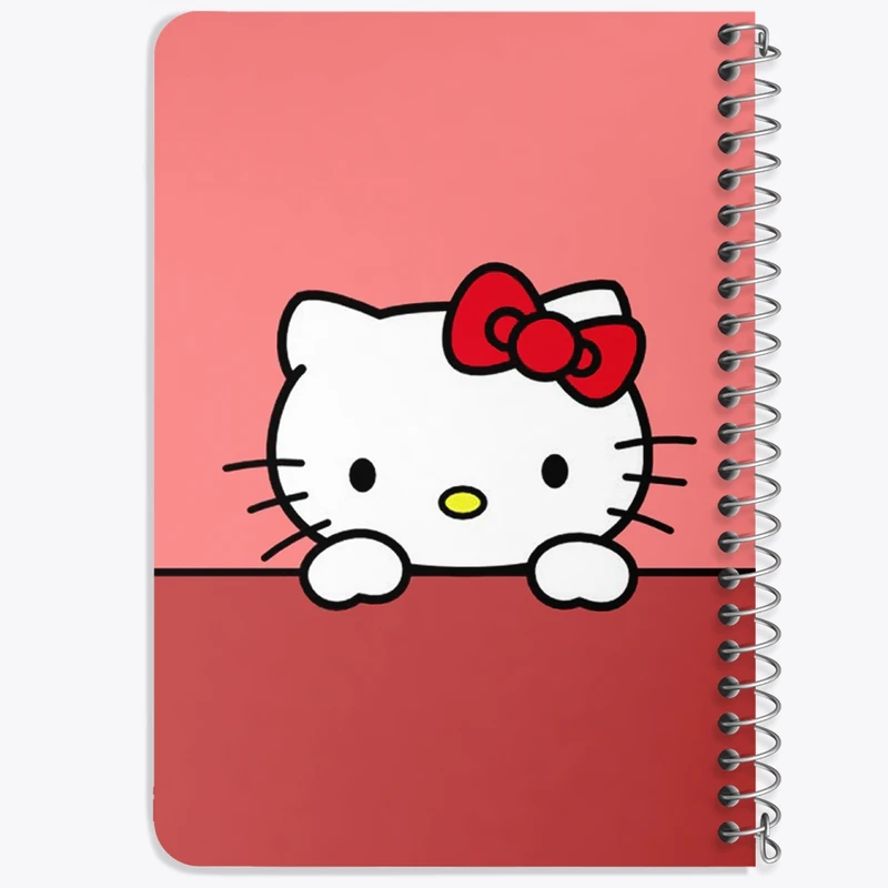 دفتر یادداشت 50 برگ خندالو طرح هلو کیتی Hello Kitty  کد 2473