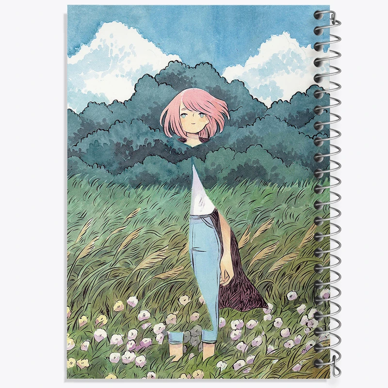 دفتر نقاشی 50 برگ خندالو طرح دخترانه فانتزی کد N8898