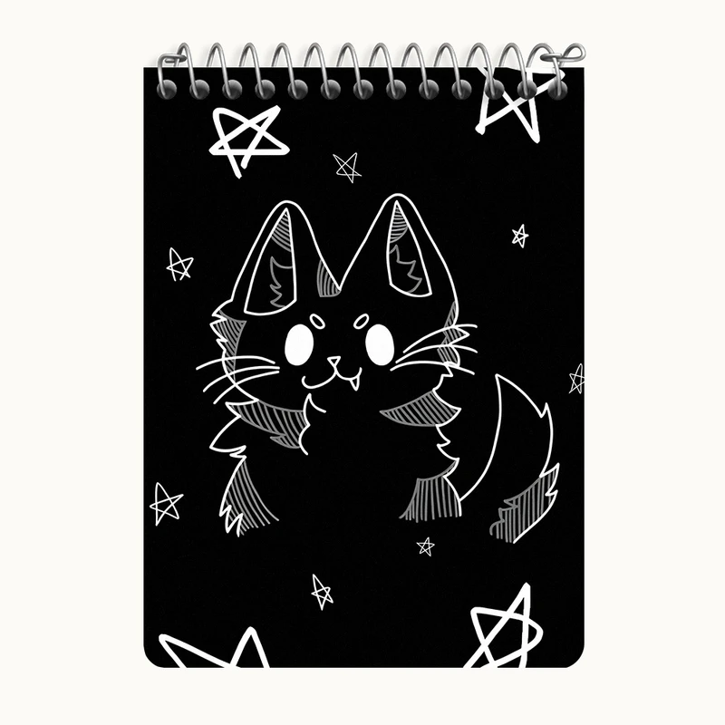 دفتر یادداشت 50 برگ خندالو طرح گربه بامزه کد N5478