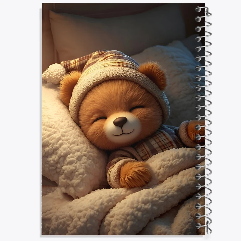 دفتر شطرنجی 50 برگ خندالو طرح خرس کوچولو کد F9492