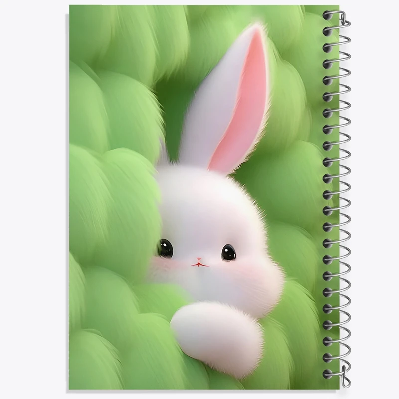 دفتر طراحی 50 برگ خندالو طرح خرگوش کیوت کد N4550