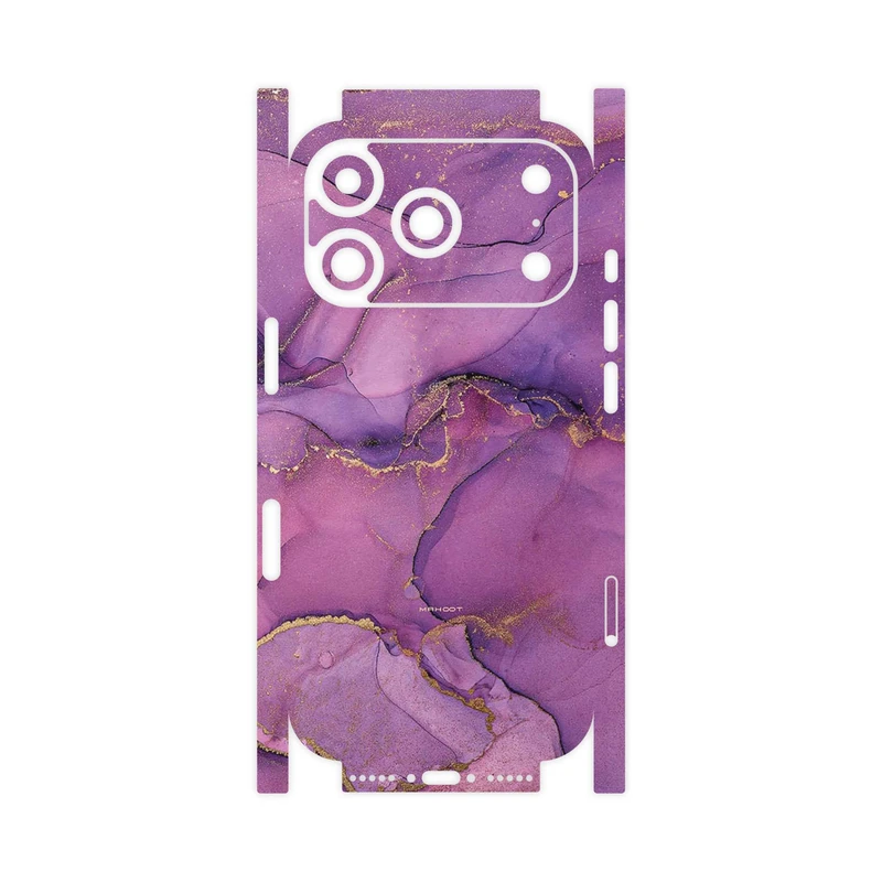 برچسب پوششی ماهوت مدل Purple Marble-FullSkin مناسب برای گوشی موبایل اپل iPhone 17 Pro