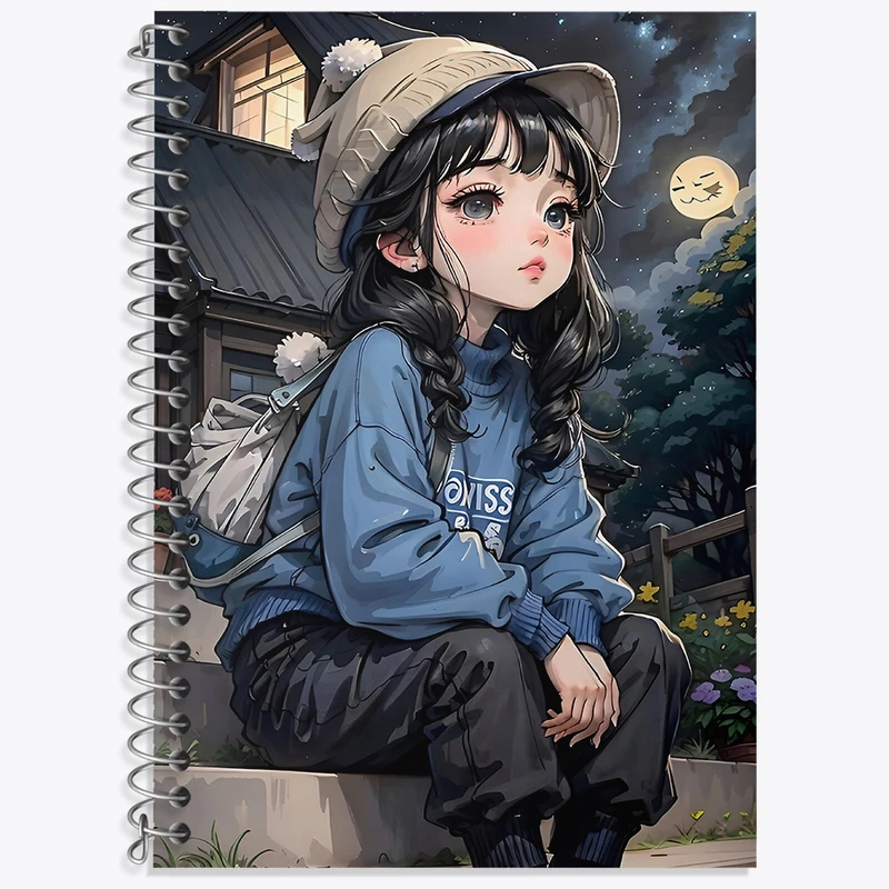 دفتر زبان 50 برگ خندالو طرح دخترانه کد F3833