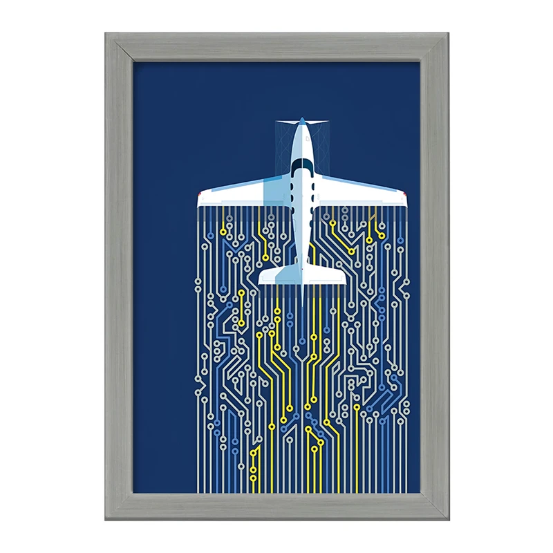 تابلو خندالو طرح هواپیما کد F8837