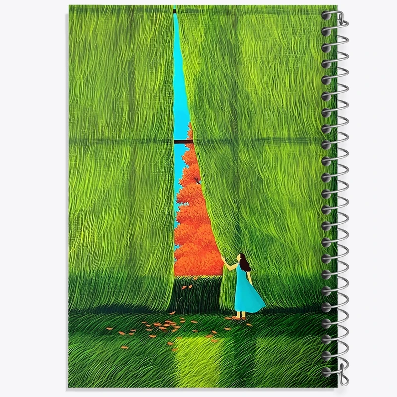 دفتر ژورنال نویسی 50 برگ خندالو مدل نقطه ای طرح دخترانه کد F8815