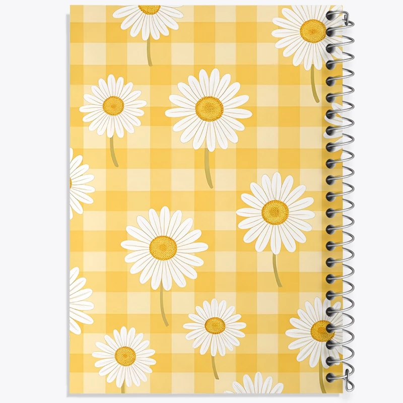 دفتر طراحی 50 برگ خندالو طرح پترن گل بابونه کد N9147