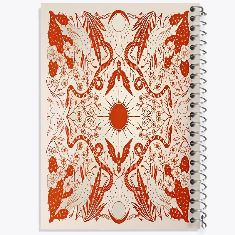 دفتر طراحی 50 برگ خندالو طرح نقش شکار کد N6872