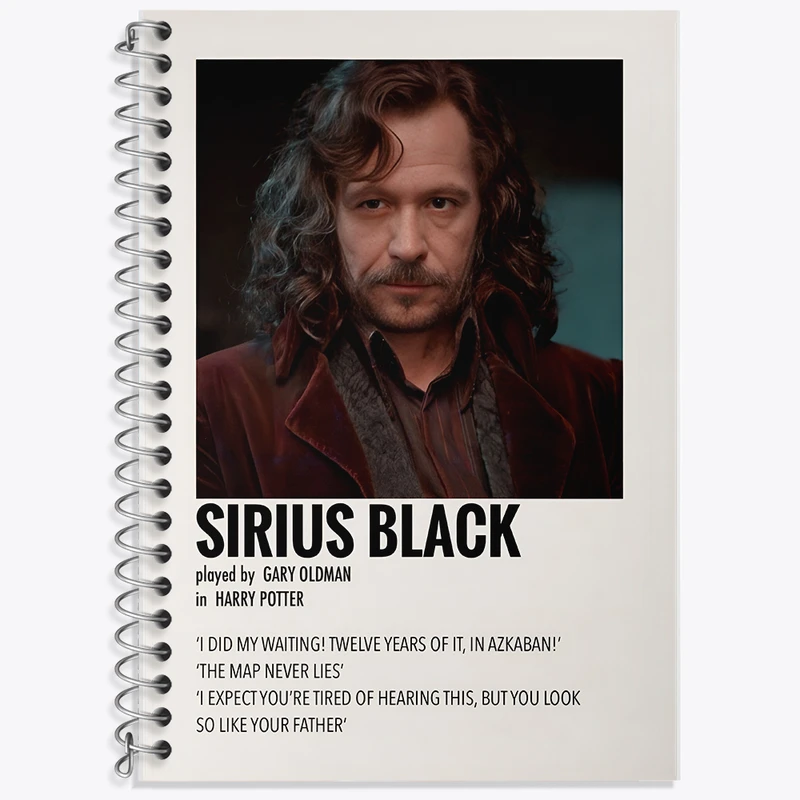 دفتر نت موسیقی 50 برگ خندالو طرح سیریوس بلک (Sirius Black) کد F13398