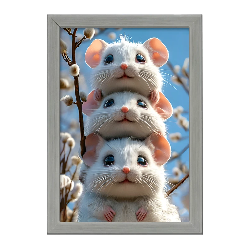 تابلو خندالو طرح موش های بازیگوش کد F12791