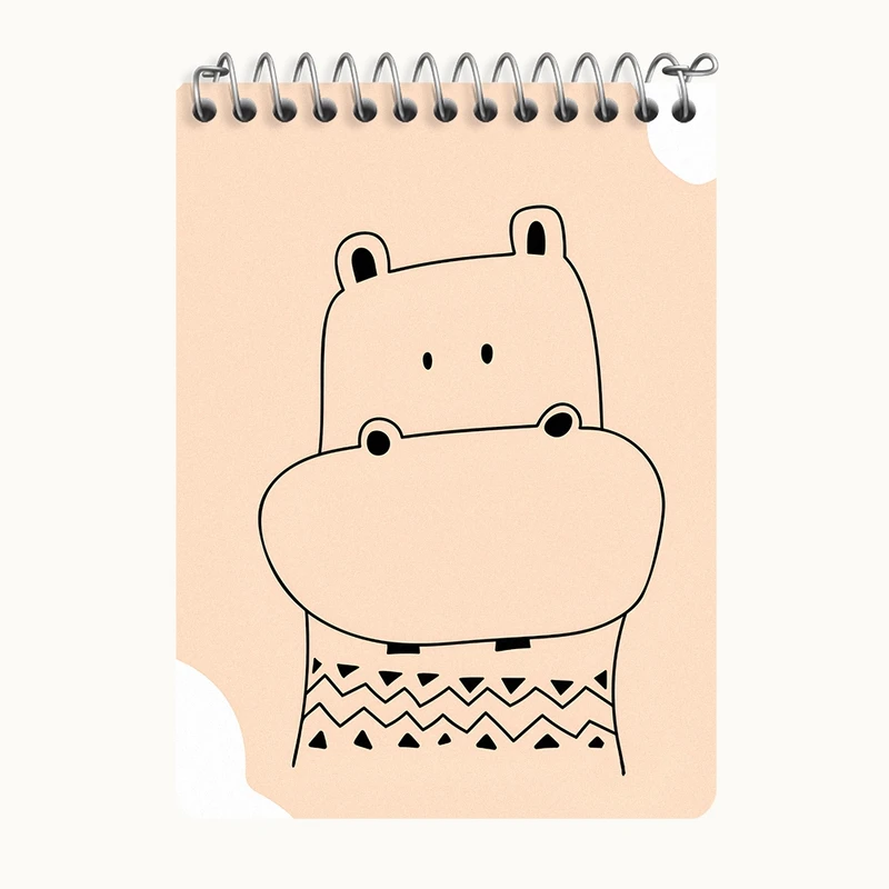 دفتر یادداشت 50 برگ خندالو طرح اسب آبی کد N6841