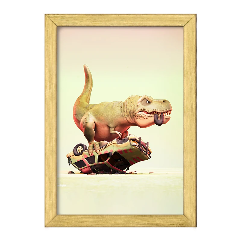 تابلو خندالو طرح دایناسور کد F965