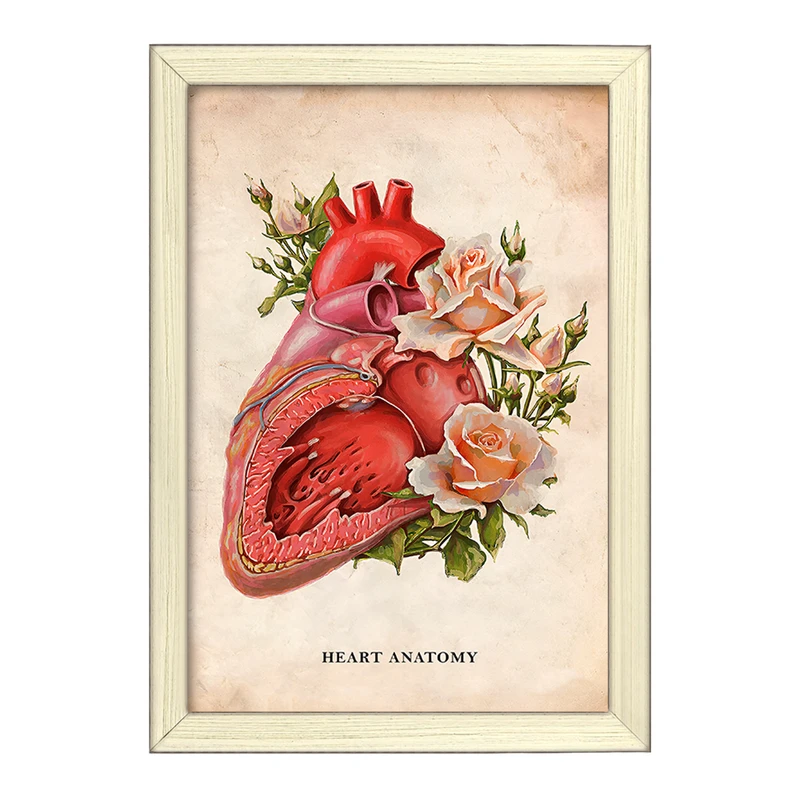 تابلو خندالو طرح آناتومی قلب (Heart Anatomy) کد F13973