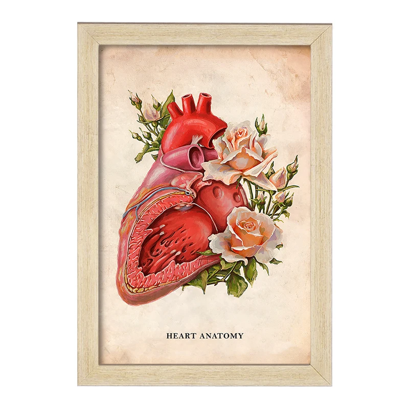 تابلو خندالو طرح آناتومی قلب (Heart Anatomy) کد F13973