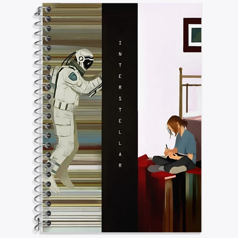 دفتر لغت 50 برگ خندالو طرح میان ستاره ای (Interstellar) کد F10485