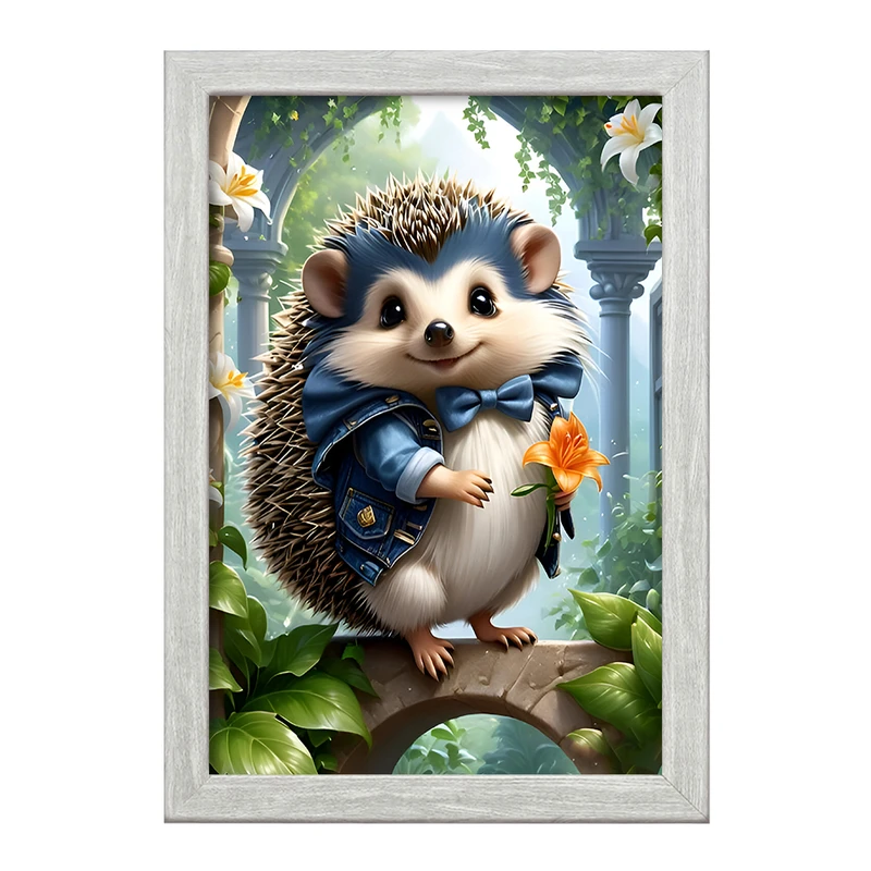 تابلو خندالو طرح جوجه تیغی کد F6752